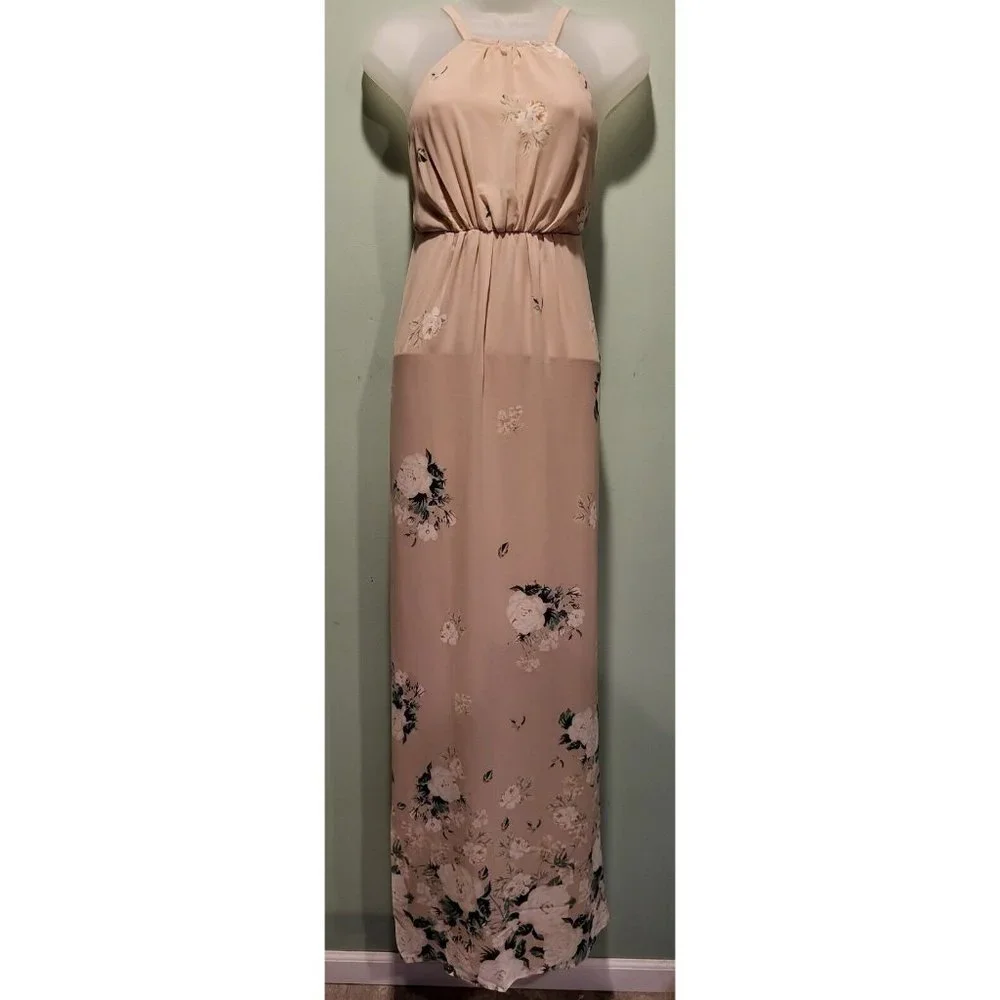 New Show Me Your Mumu Weddings Amanda Maxi Dress Pale Pink Floral XXS - Picture 1 of 9